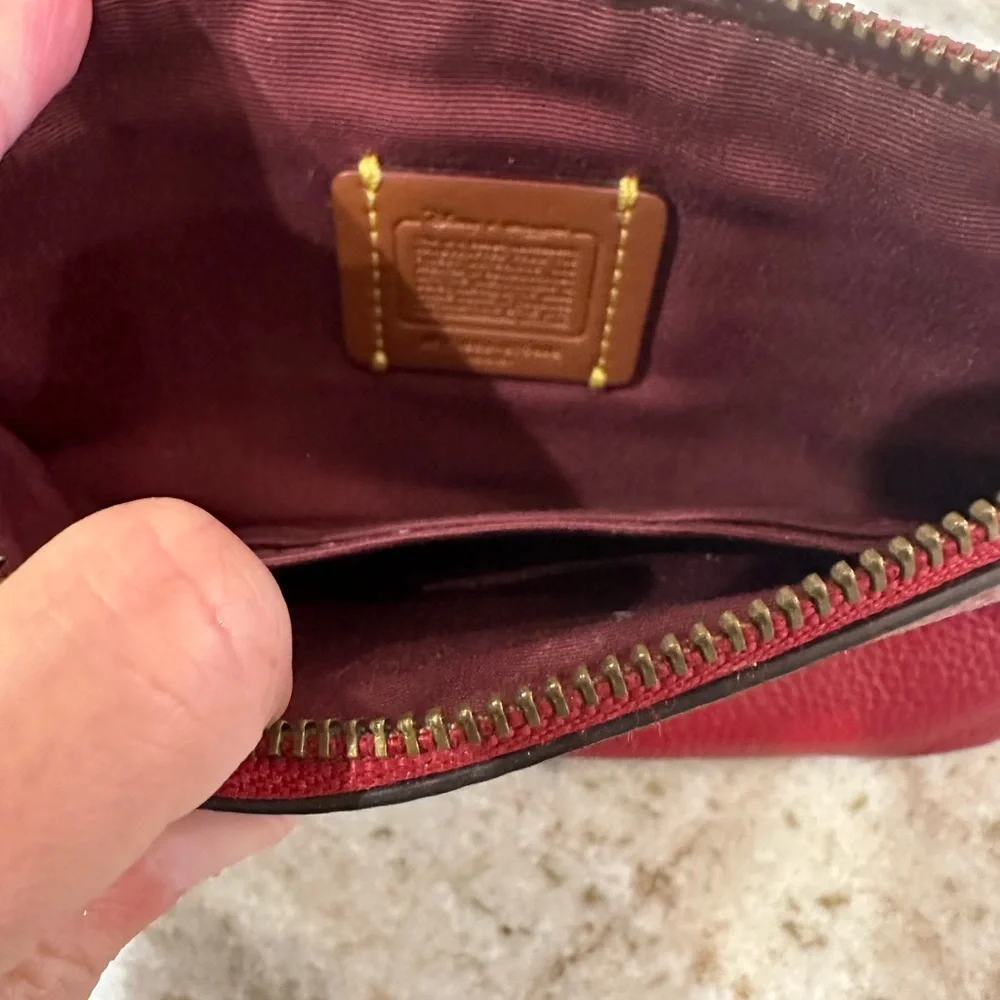 Gorgeous RARE EUC Coach Minnie Mouse zipper bag